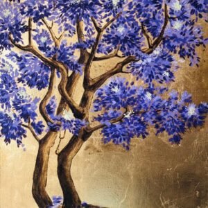 Jacaranda Mística: Encuentro de Luz y Textura