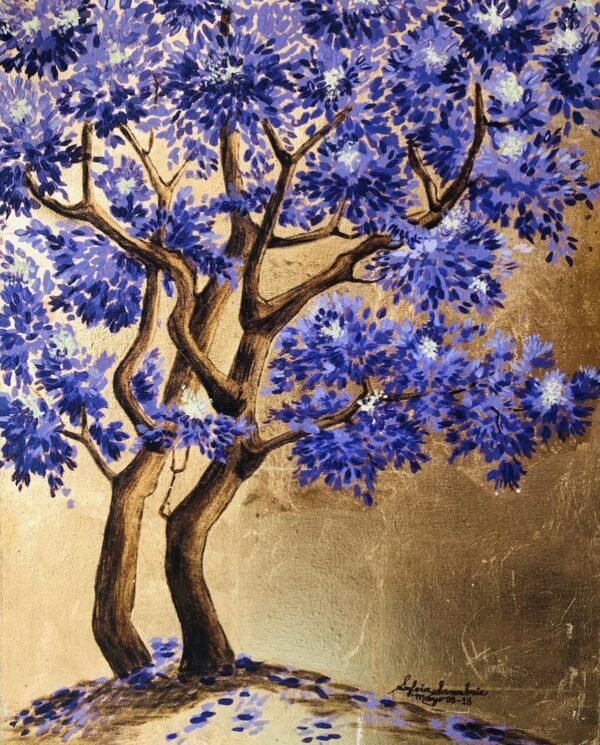 Jacaranda Mística: Encuentro de Luz y Textura